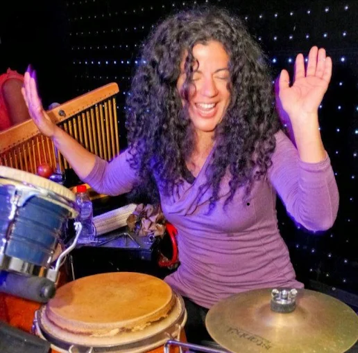 Karina, percusionista en Lanzarote